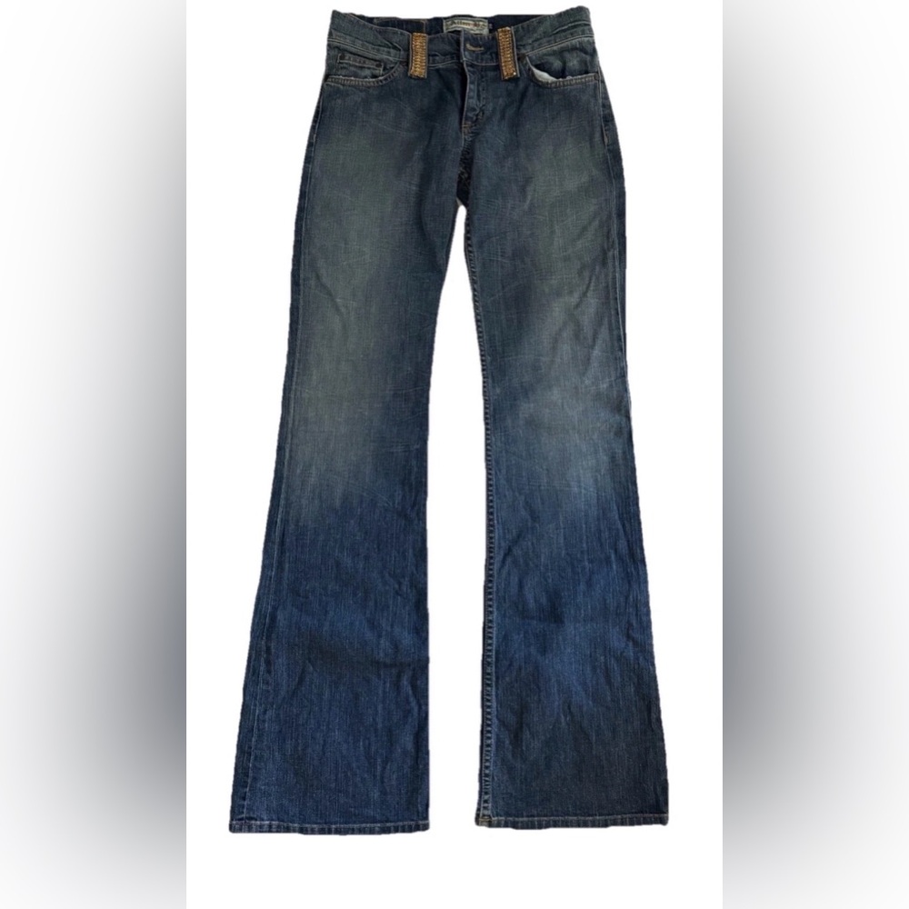 Allen B. By Allen Schwartz Dark Blue Flare Jeans